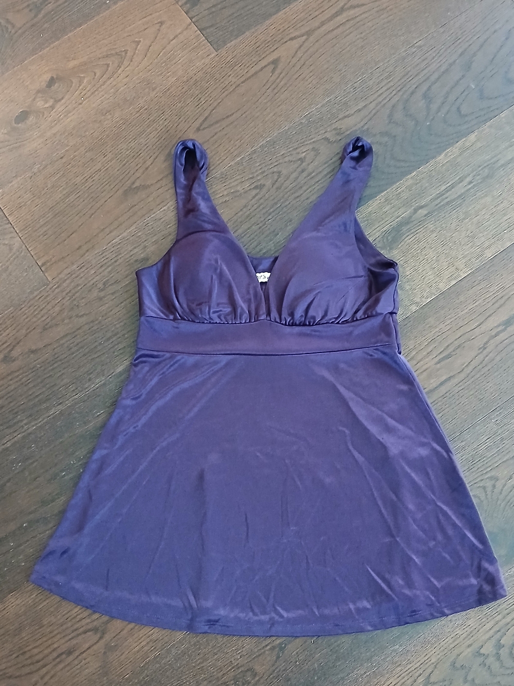 Forever 21 Deep Purple V-Neck Babydoll Camisole Tank Medium